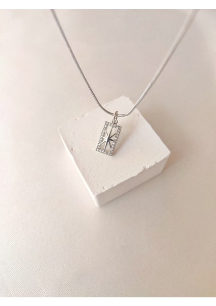 Kadın Çelik Minimal Kutup Yıldız Model Kolye modelleri