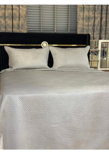 Nivemeshome Yatak Ötüsü Çift Kişilik 240X260 Gri Toskana