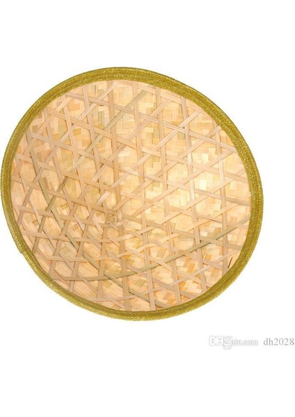 Naturel Renk Cambodia Kamboçyalı Vietnam Şapkası PVC Hasır