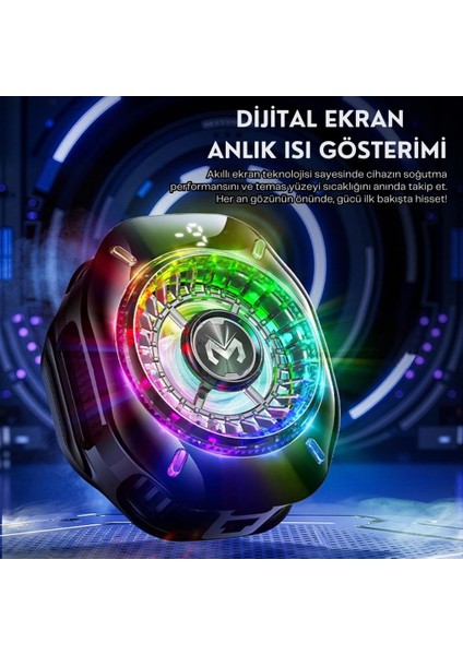 Gösteregeli 5000 Rpm Turbo Fan Işıklı Klipsli Buz Etkili Telefon Soğutucu Radyatör Tüm Telefonlara Uyumlu fırsatları