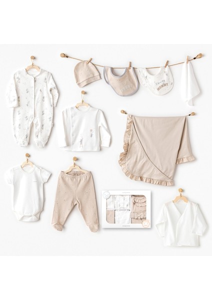 Erkek Bebek Hastane Çıkışı 10 Parça Yenidoğan Set Happy Everyday AC25061