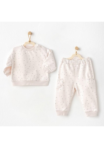 Kız Bebek 2Li Set - Andywawa - Ecru - 6-9 Ay - Ac25100-Ecru-6-9 Ay