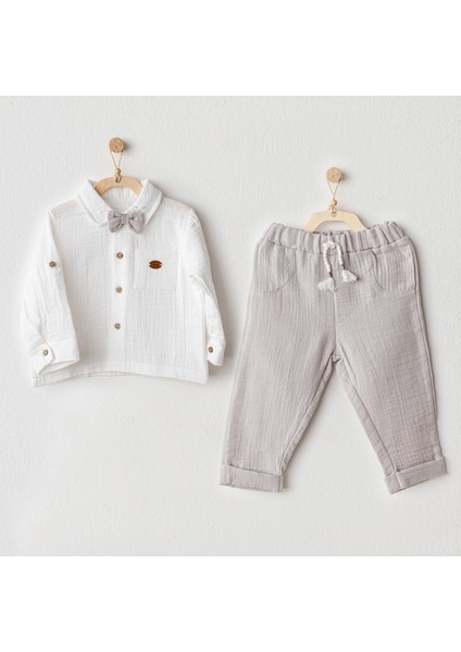 Erkek Bebek Takım 2 Parça Muslin AC25622 fırsatları