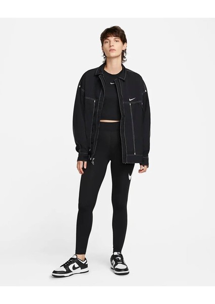 Sportswear Swoosh Yüksek Belli Kadın Taytı DM6207-010 modelleri