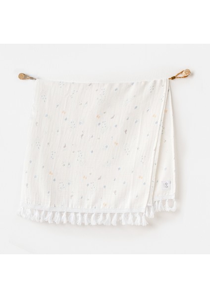 Bebek Battaniye Blanket 85X90 Ocean Is My Happy Place Muslın