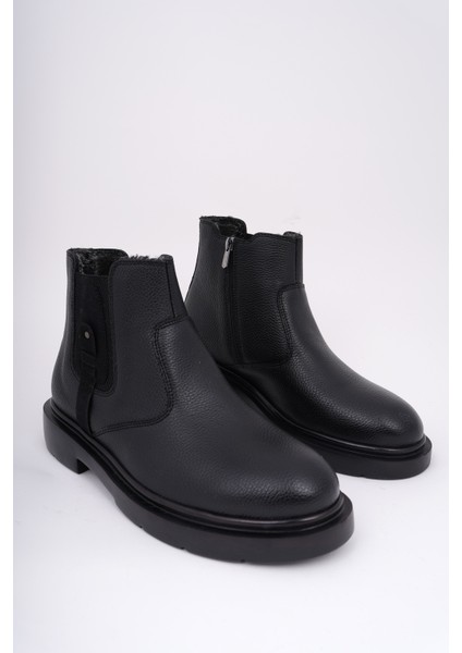 Geralt Fermuarlı Içi Kürklü Erkek Kışlık Bot