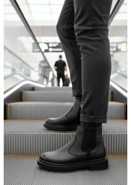 Geralt Fermuarlı Içi Kürklü Erkek Kışlık Bot