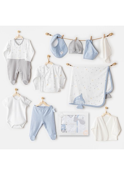 AC25601 Ocean Is My Happy Place 10 Parça Hastane Çıkışı White