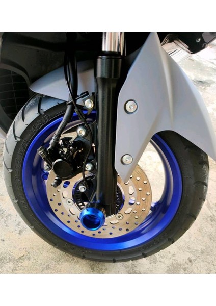 Motosiklet Ön Teker Koruma Takozu (Mavi) fiyatları