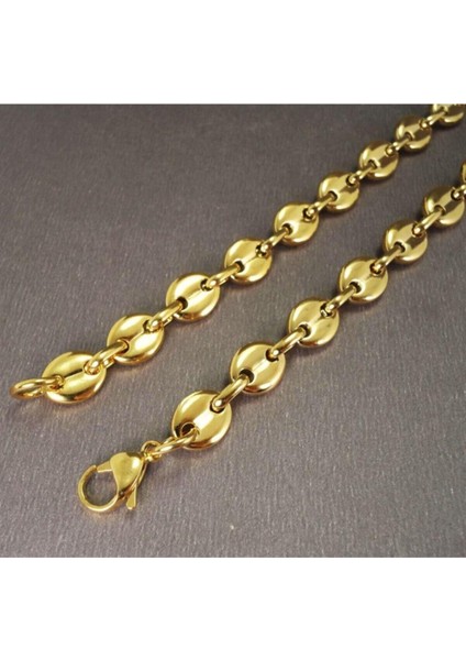 Gemici Ince Model Çelik Erkek Kolye Zincir Altın Kaplama modelleri