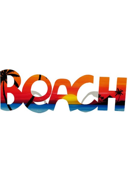 Beach Yazılı Parti Gözlüğü