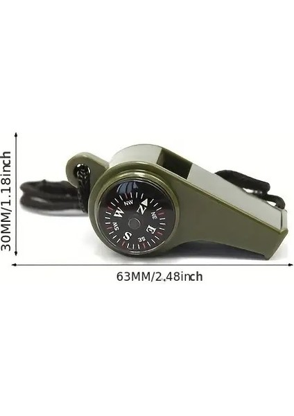 Pusulalı Çok Fonksiyonlu Acil Durum Düdüğü indirimleri