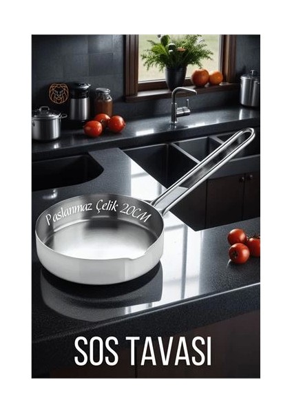 Çelik 20 cm Sos Tavası Martorano Design