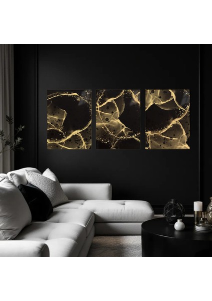 :temperli Cam Üçlü Set Tablo, Tablo, Üçlü Tablo, Uv Baskı, Cam Tablo, 3’lü Set, CUT007