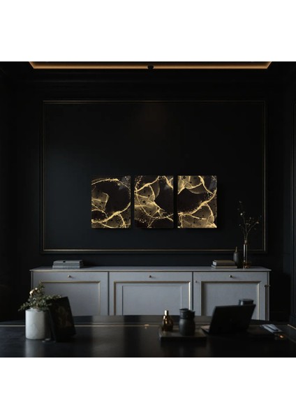 :temperli Cam Üçlü Set Tablo, Tablo, Üçlü Tablo, Uv Baskı, Cam Tablo, 3’lü Set, CUT007