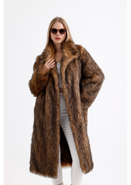 Özel Tasarım Hakim Yaka Kürk Manto Kaban