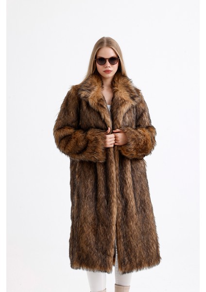 Özel Tasarım Hakim Yaka Kürk Manto Kaban fırsatları