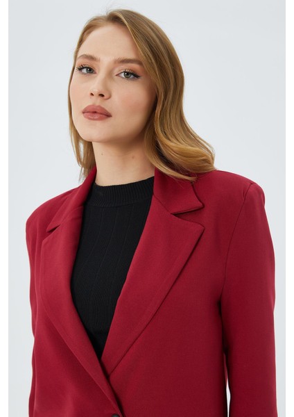 4516 Kadın Bezayağı Blazer Ceket Bordo fırsatları