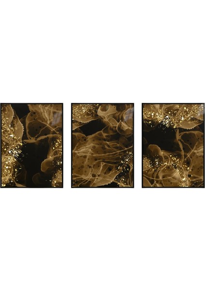 :temperli Cam Üçlü Set Tablo, Tablo, Üçlü Tablo, Uv Baskı, Cam Tablo, 3’lü Set, CUT006