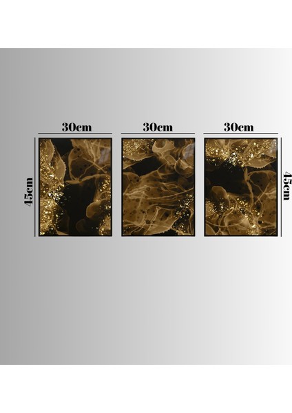 :temperli Cam Üçlü Set Tablo, Tablo, Üçlü Tablo, Uv Baskı, Cam Tablo, 3’lü Set, CUT006