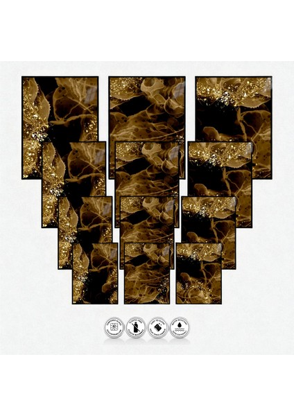 :temperli Cam Üçlü Set Tablo, Tablo, Üçlü Tablo, Uv Baskı, Cam Tablo, 3’lü Set, CUT006