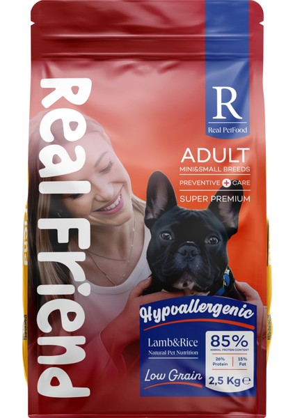 Mini & Küçük Irk Yetişkin Köpek Maması Kuzu Etli & Pirinçli-Mini & Small Breed Adult Dog 2,5 kg