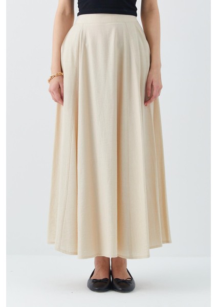 4631 Kadın Parçalı Kloş Etek Taş fırsatları