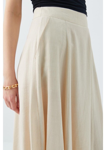 4631 Kadın Parçalı Kloş Etek Taş indirimleri