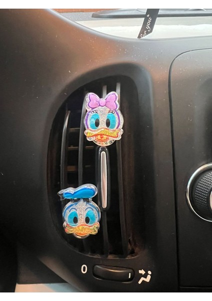 Donald Duck Daisy Duck Araç Içi Klips Klima Süsü , Havalandırma Süsü Set