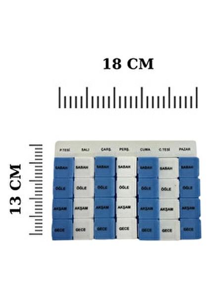 Haftalık İlaç Kutusu | 7 Günlük | 28 Gözlü Haftalık İlaç Kutusu fiyatları