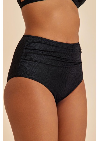 Bali Siyah Yüksek Belli Toparlayıcı Bikini Alt