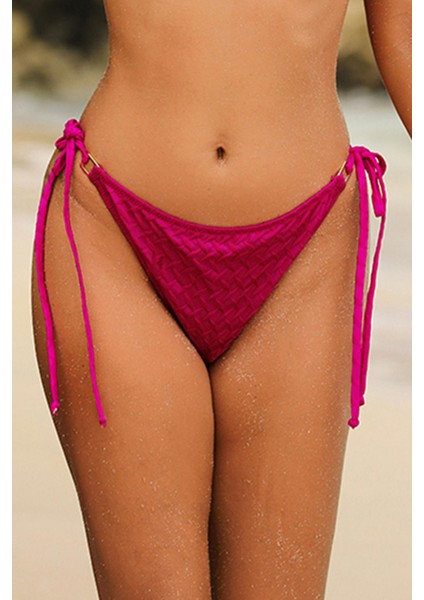 Olympos Mor Yandan İp Bağlamalı Bikini Altı