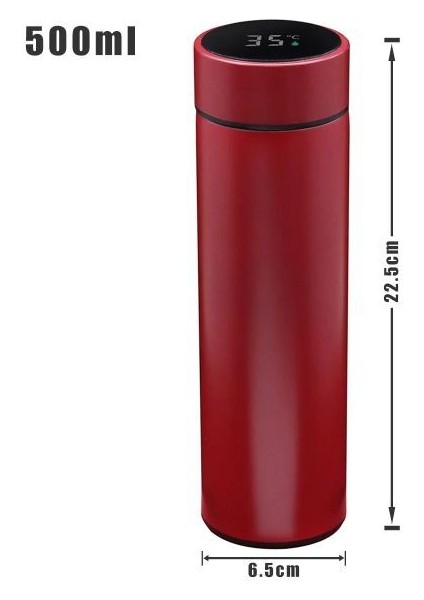 Sıcaklık Göstergeli Dijital Termos 500 ml
