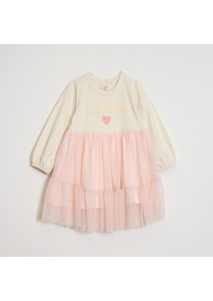 Kız Çocuk Tül Etekli Elbise