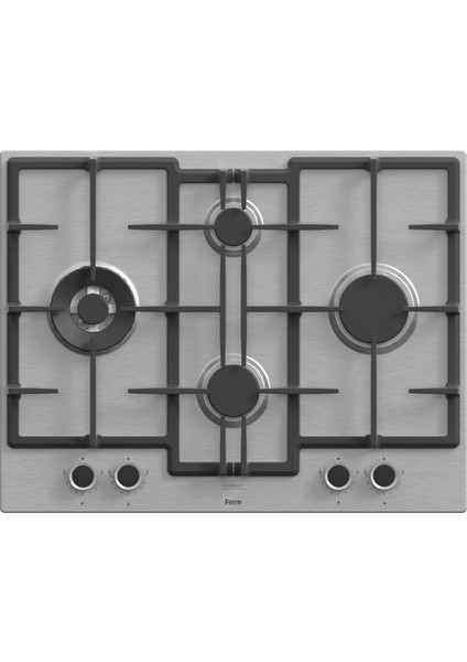ED071/WFA Kademeli 67 cm Wok Inox Ankastre Ocak