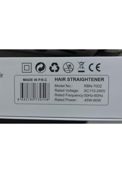 Profesyonel Saç Maşası RBN-7002 230°C ( 25 mm ) fiyatları