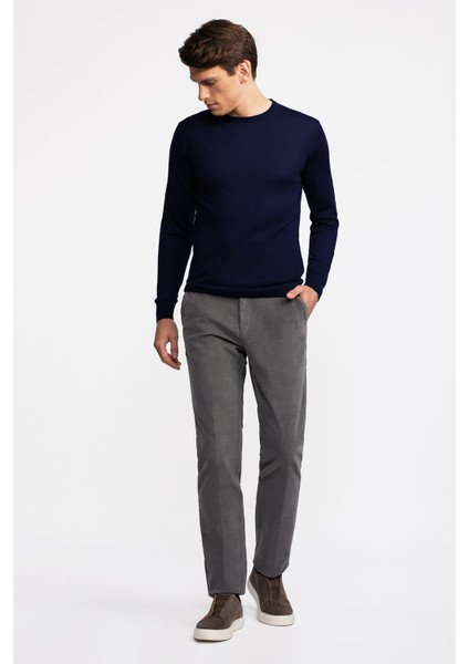 Erkek Lacivert Yün Bisiklet Yaka Kazak fiyatları