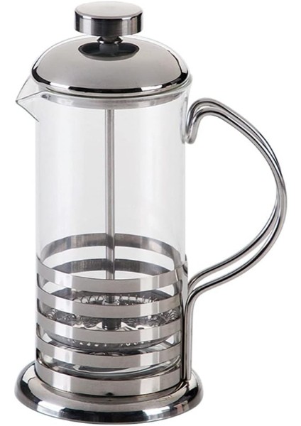 Paslanmaz Çelik Gövdeli French Press Kahve ve Çay Demleme Aparatı