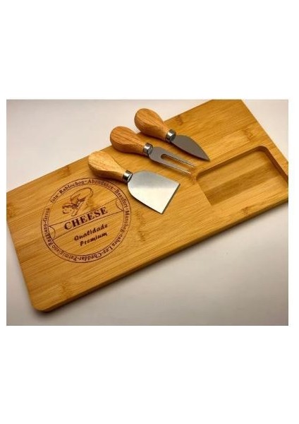 Bambu Peynir Kesme Sunum Tahtası