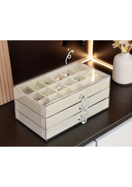 Üç Katlı Takı Organizeri