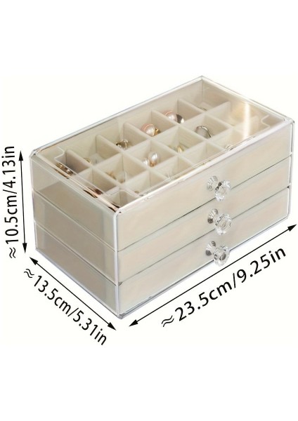 Üç Katlı Takı Organizeri