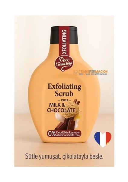 Süt ve Çikolata Özlü, Hassas Ciltler Için Peeling Jel – 500 ml