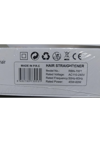 Profesyonel Saç Maşası RBN-7001 230°C ( 22 mm ) fiyatları