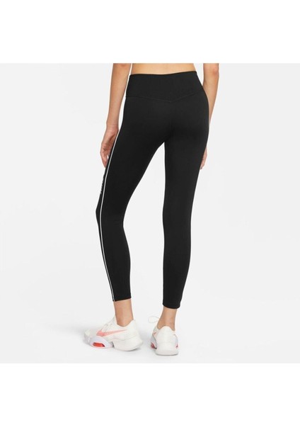 One Dri-Fit Womens Black Tight Fit Mid-Rise 7/8 Length Leggings DM7272-010 fiyatları