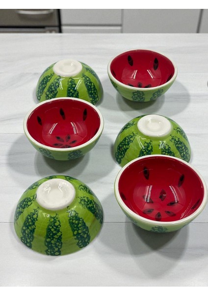 8 cm Seramik Kase ( Karpuz ) modelleri
