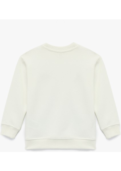 Köpek Baskılı Uzun Kollu Bisiklet Yaka Sweatshirt fiyatları