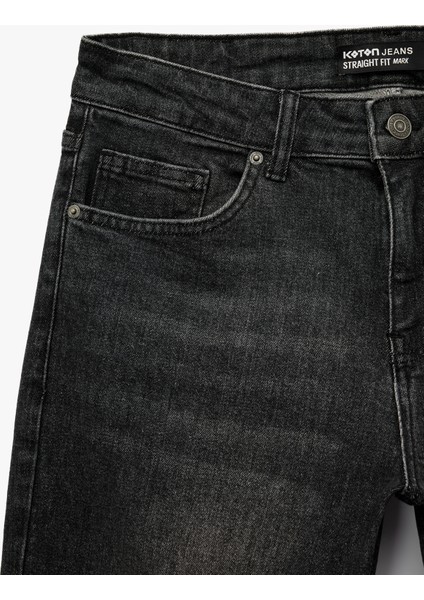 Normal Bel Pamuklu Straight Fit Jean Pantolon - Mark Jean modelleri