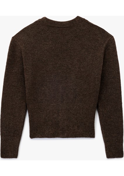 Uzun Kollu Bisiklet Yaka Fermuar Detaylı Triko Kazak fiyatları