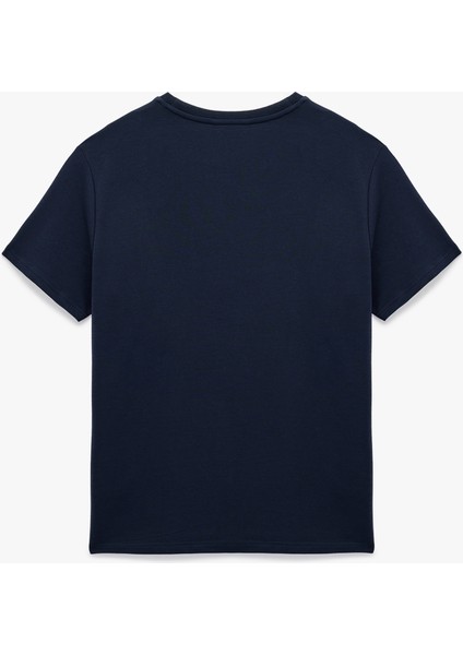 Regular Fit Kısa Kollu Bisiklet Yaka Baskılı Pamuklu Spor Tişört fiyatları