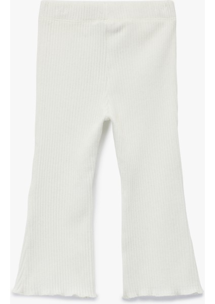 Pamuklu Beli Lastikli Basic Kadife Ispanyol Paça Tayt fiyatları